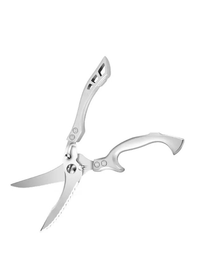 1 قطعة مقص مطبخ من الفولاذ المقاوم للصدأ لتقطيع الأسماك واللحوم والدجاج والفواكه والخضروات - Image 1